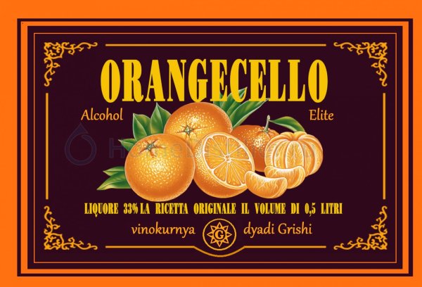 Оранчелло этикетка