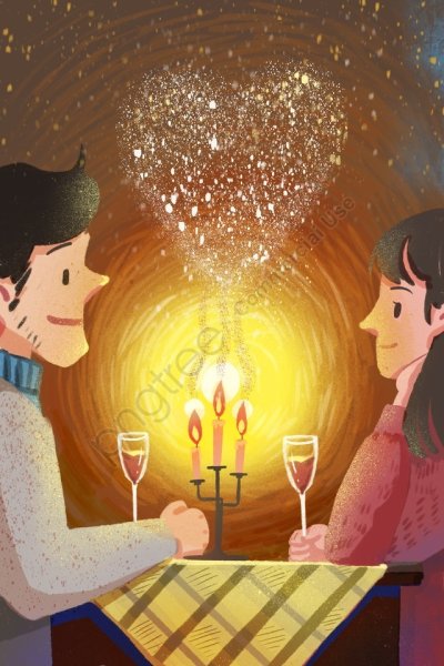 День посиделок при свечах рисунок