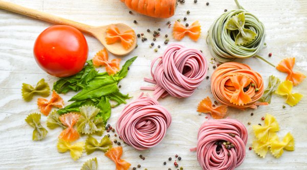 Цветная паста итальянская