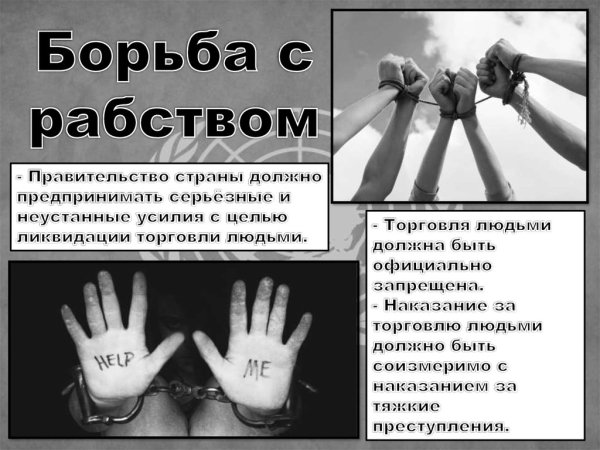 Торговля людьми в современном мире