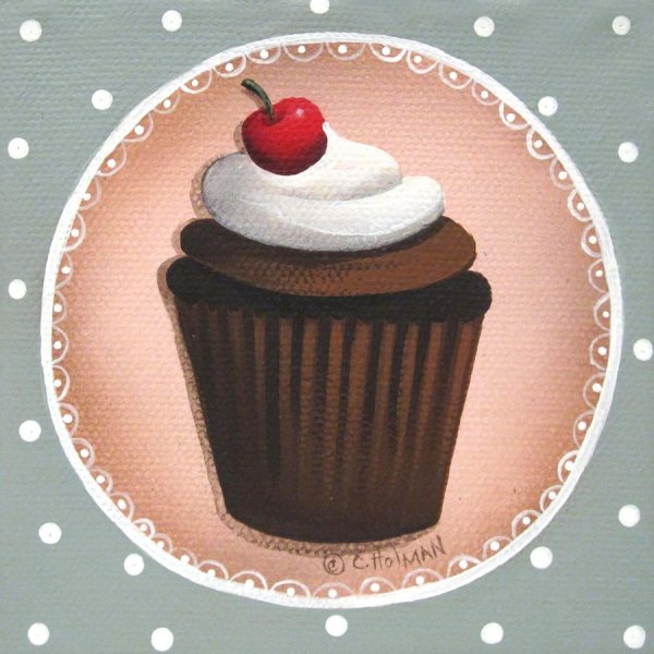 Шоколадный капкейк арт