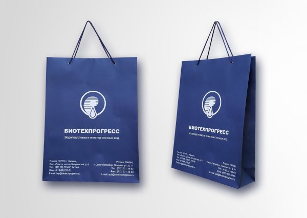 Фирменный бумажный пакет