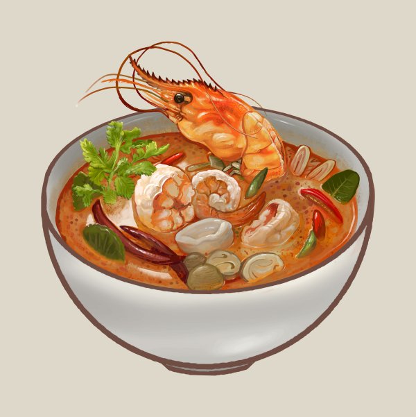 Блюда с креветками лого