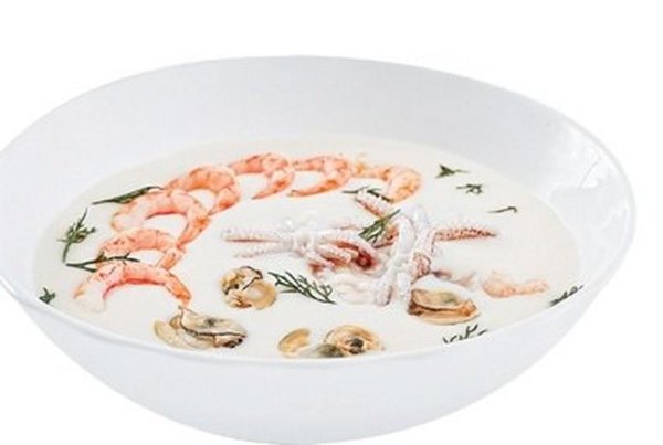 Суп Средиземноморский с морепродуктами сливочный