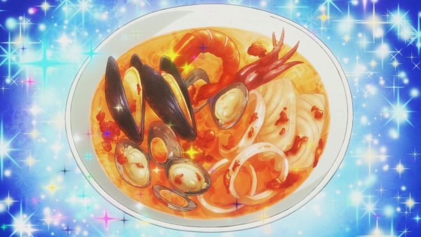 Аниме блюда из морепродуктов