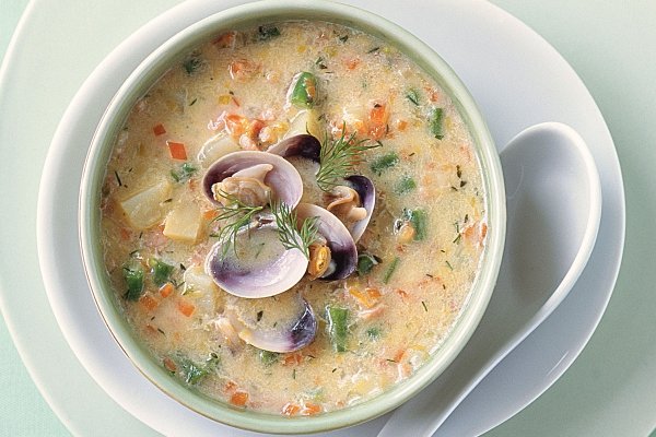 Американский суп Clam Chowder