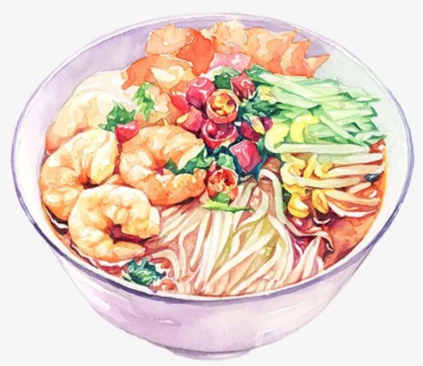 Лапша иллюстрация