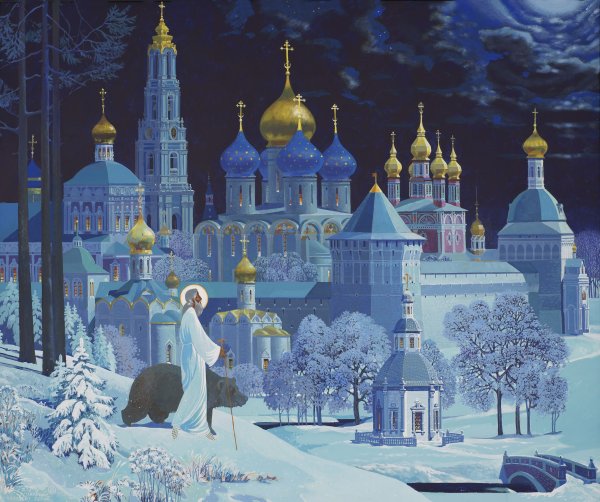 Троице-Сергиева Лавра в Рождество