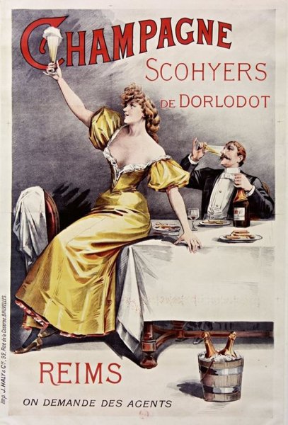 Рекламный плакат вино