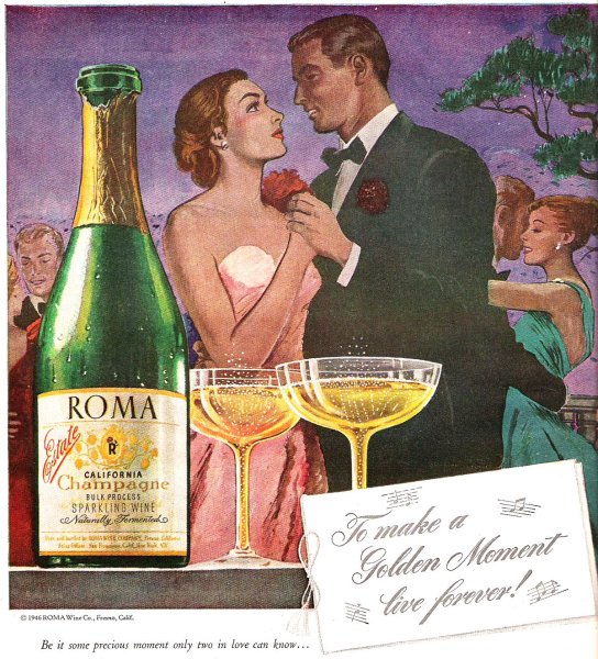 Винтажная реклама вина