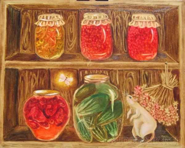 Запасы на зиму живопись