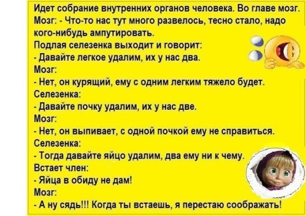 Анекдот про органы