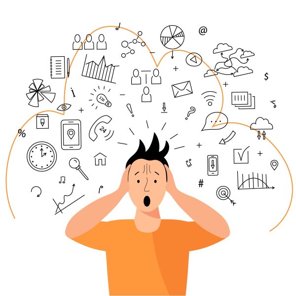 Много информации иллюстрация