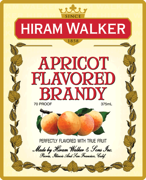 Этикетка абрикосовый бренди