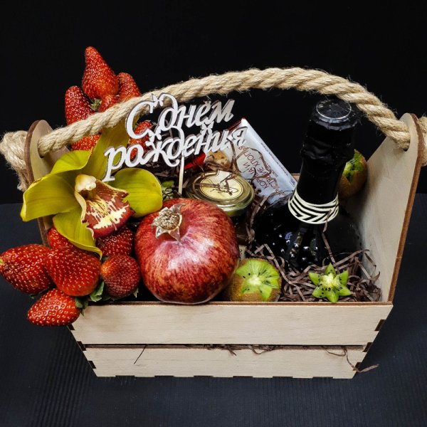 Ящик для фруктов подарочный