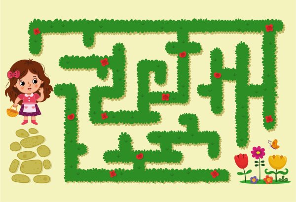 Игра девочка в лабиринте