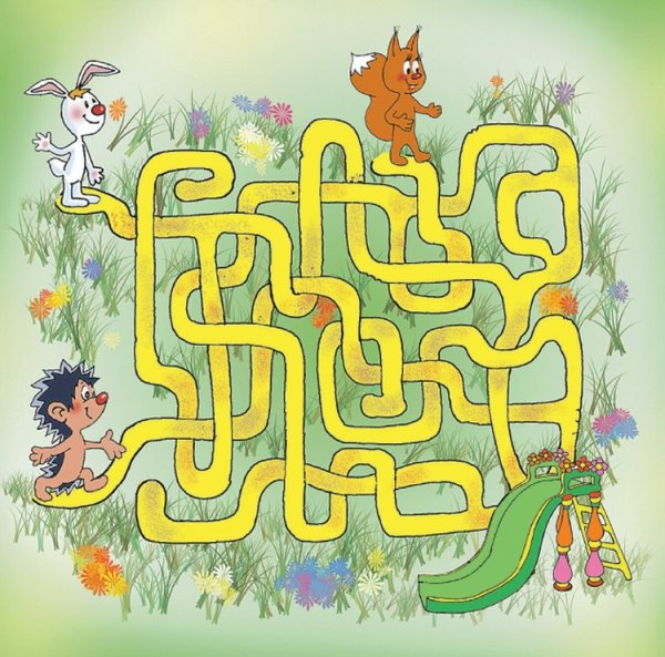 Осенние лабиринты для дошкольников