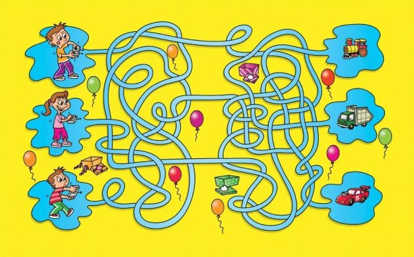 Игра Лабиринт для детей 4-5 лет