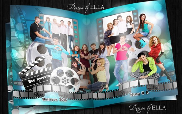 Баннер с фотографиями выпускников