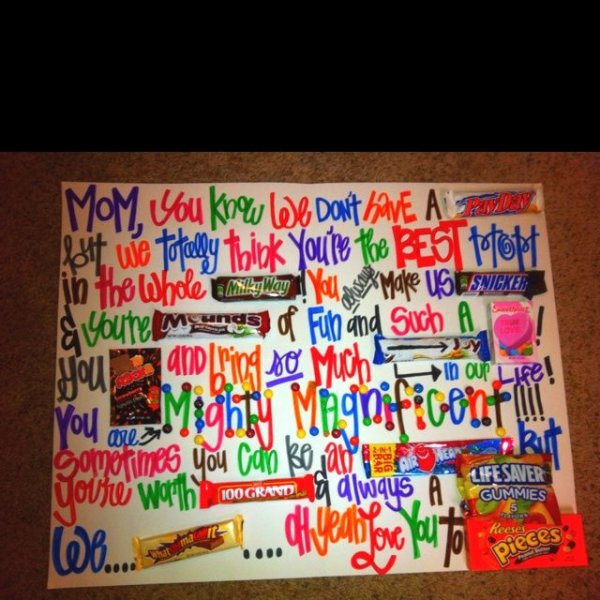 Плакат на др папе с вкусняшками