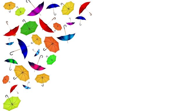 Рамка из зонтиков