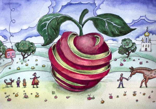 Картинка для автоматизации с яблоком