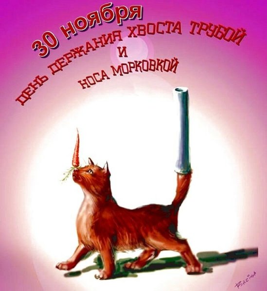 Хвост трубой и нос морковкой