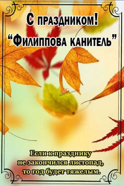 Филиппова канитель 24 октября картинки