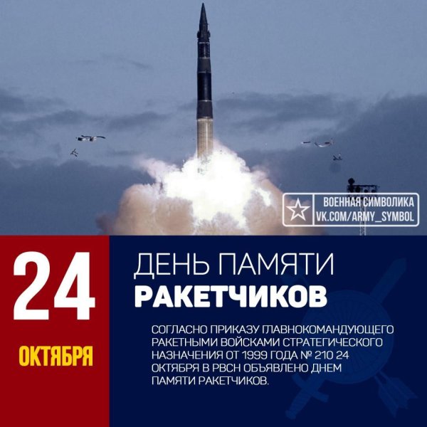 Днём памяти погибших Испытателей ракетно-космической техники.