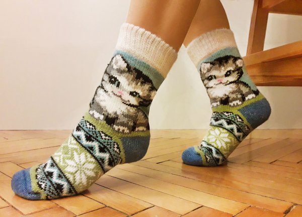 Шерстяные носки