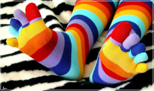 День разноцветных носков с пальцами 5 июля