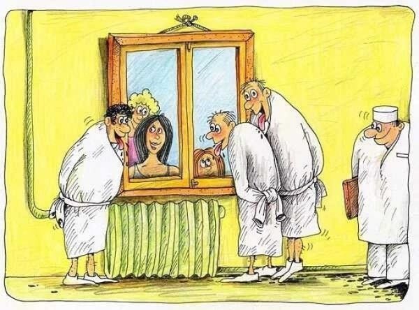 Дурдом карикатура