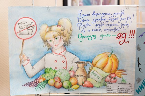 Рисунок на тему здоровое питание