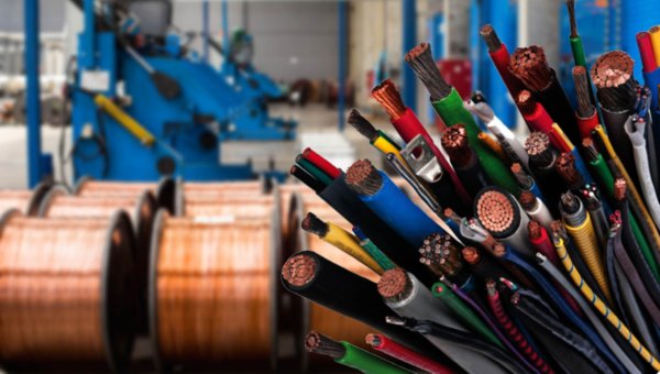 Силовой кабель на заводе