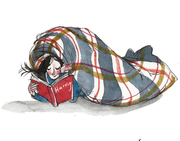 Закуталась в плед иллюстрации