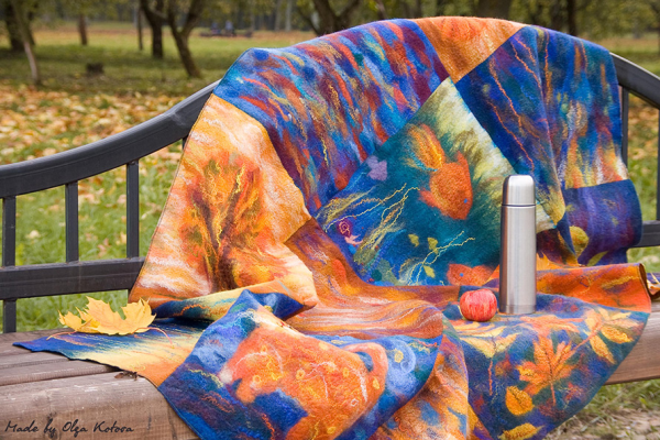 Валяный плед