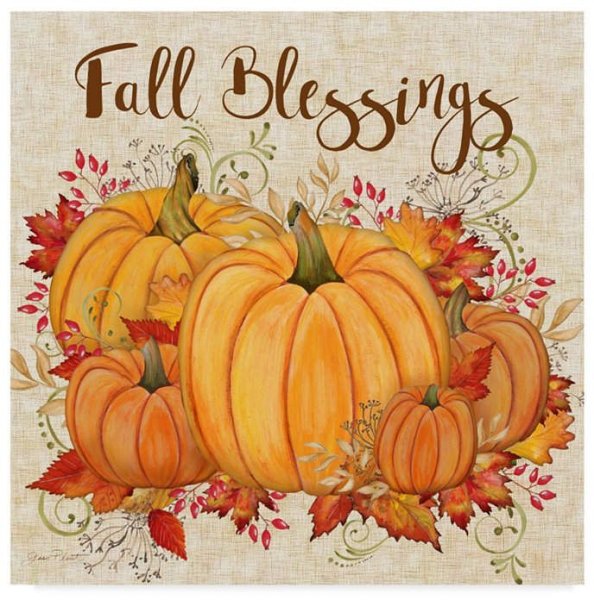 Постеры осень тыквы