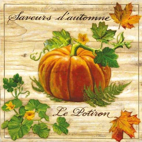 Иллюстрации для декупажа тыква