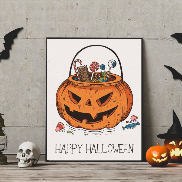 Плакат на Хэллоуин