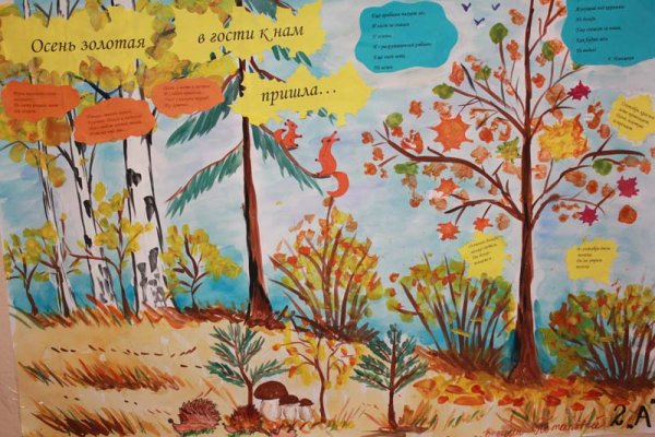 Плакат на тему осень