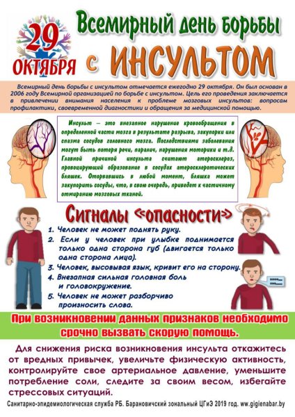 Всемирный день борьбы с инсультом 2020