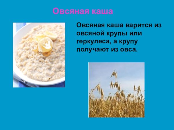 Сообщение о каше