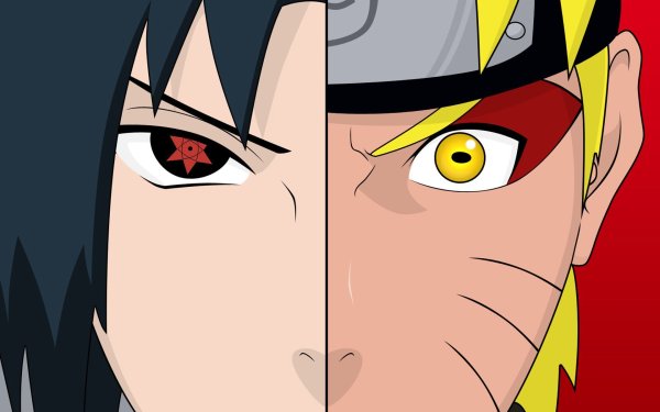 Наруто и Саске наполовину