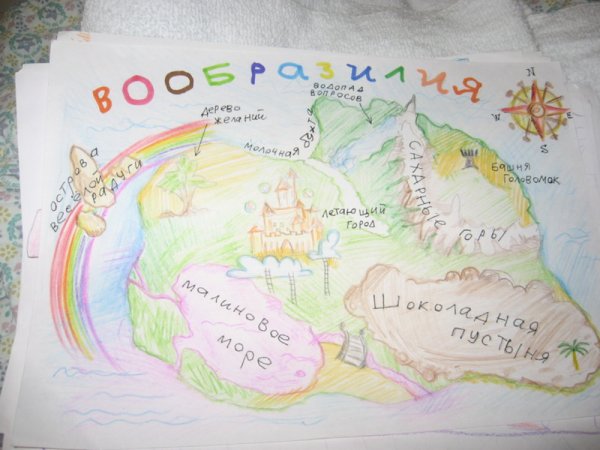 Нарисовать карту выдуманного государства