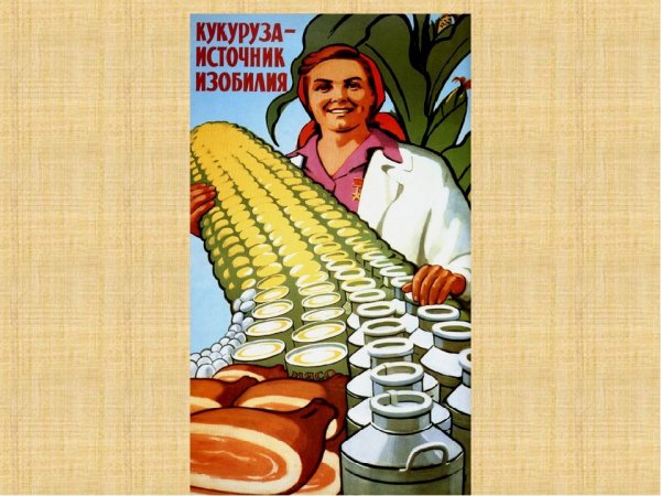 Кукуруза Хрущева плакат 1960