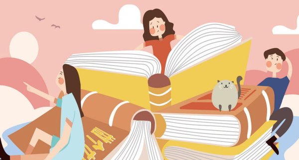 Книга Flat иллюстрация