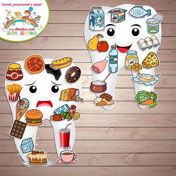 Полезные и вредные продукты для зубов