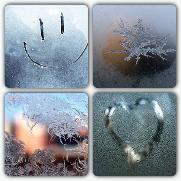 Надпись на замерзшем стекле