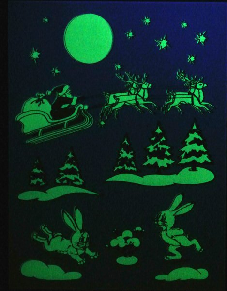 Светящиеся наклейки на окна