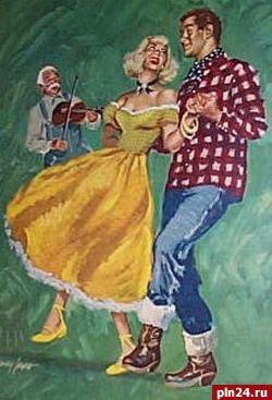 Кантри танец рисунок